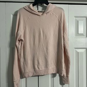 Athleta Criss Cross Back Hoodie Size Medium Light Pink